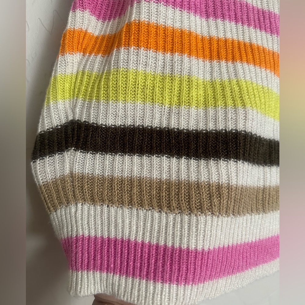 Ann Taylor LOFT Striped Wedge Sweater Tee Multi Color Women’s Size S - Picture 7 of 8